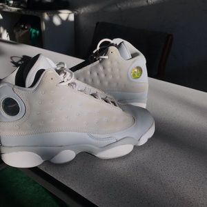 Jordan 13s Retro light neutral wolf grey sneakers